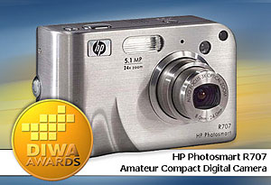 Photosmart R707 honoured