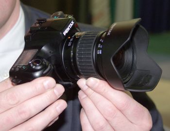 The new Pentax *ist D close up