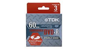 1926: TDK Ships 8cm Double Sided ScratchProof DVD Camcorder Media