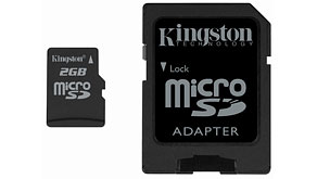 3502: Kingston Technology Releases 2GB microSD Flash Memory Cards