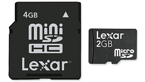3515: Lexar Introduces New Ultra-Compact 4GB miniSDHC and 2GB microSD Storage Cards at 3GSM