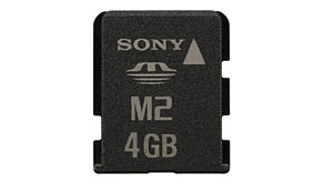 4440: Memory Stick Micro (M2) card offers up to 4GB of capacity