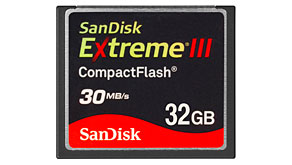 5232: Photokina 2008: SanDisk announces 32-Gigabyte SanDisk Extreme III Compactflash Cards