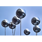 Reflective spheres, by David Taylor