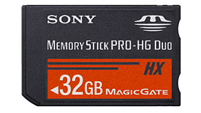 6105: Sony announces New Super-High Capacity 32GB Memory Stick PRO-HG Duo HX