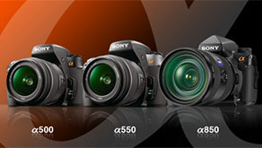 6286: Preview insight into Sony's new Alpha A500, A550, and A850 DSLRs