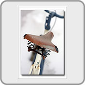 Old Bike Saddle, by easty-uk