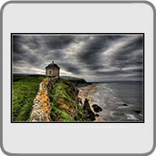 Mussenden Temple and Downhill Strand, by Richard Crowe