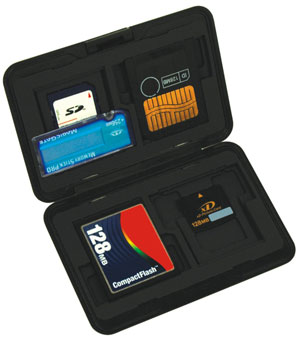 Memory Card Travel Case open 